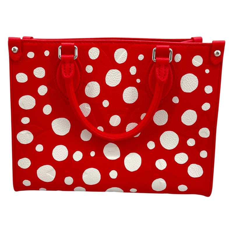 ルイ・ヴィトン LOUIS VUITTON オンザゴーPM 草間彌生コラボ M46412 レッド/ホワイト モノグラム・アンプラント レディース ショルダーバッグ