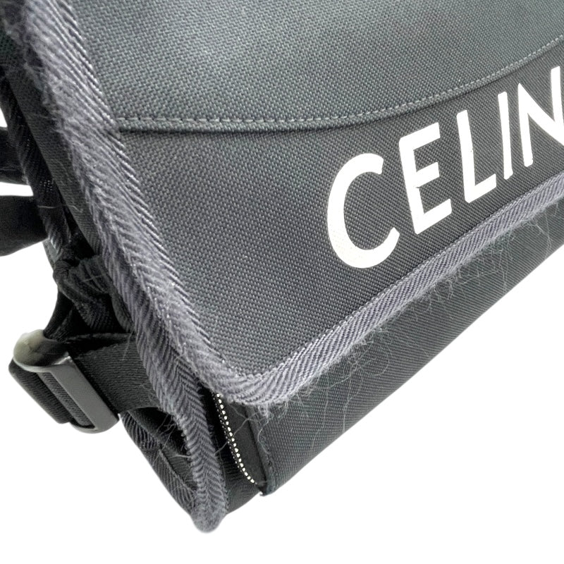 セリーヌ CELINE トレッキングメッセンジャー ブラック キャンバス