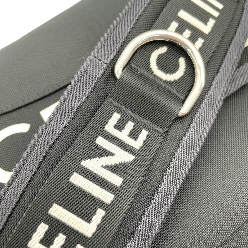セリーヌ CELINE トレッキングメッセンジャー ブラック キャンバス ユニセックス ショルダーバッグ