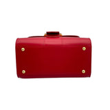 デルヴォー DELVAUX ブリヨンミニ レッド ラインストーン/レザー レディース ハンドバッグ