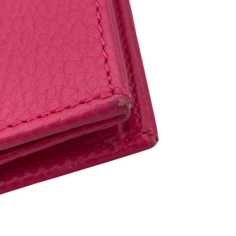 グッチ GUCCI GGマーモントウォレット 456126 ピンク レザー レディース 二つ折り財布