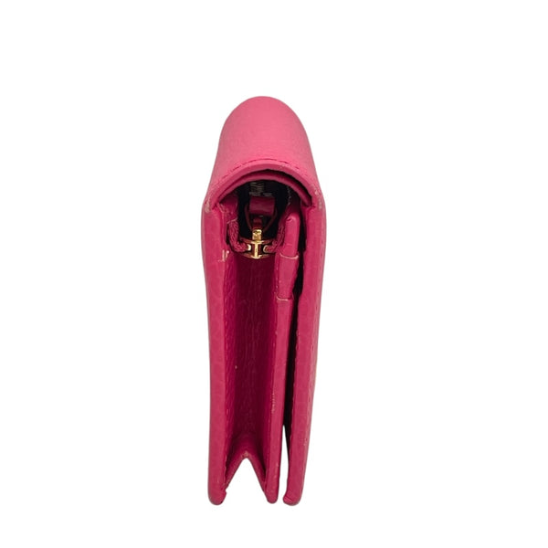 グッチ GUCCI GGマーモントウォレット 456126 ピンク レザー レディース 二つ折り財布