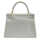 エルメス HERMES ケリー28　内縫い D刻 ホワイト　ゴールド金具 トゴ レディース ショルダーバッグ