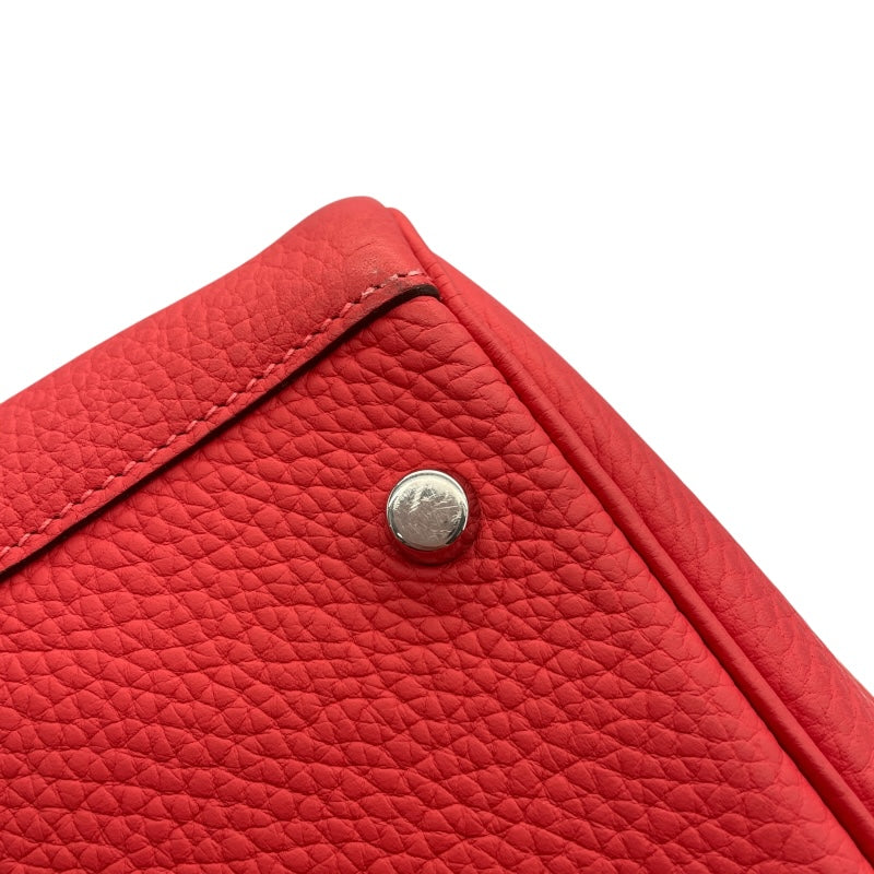 エルメス HERMES リンディ30 T刻 ブーゲンビリア　シルバー金具　 トリヨン レディース ショルダーバッグ