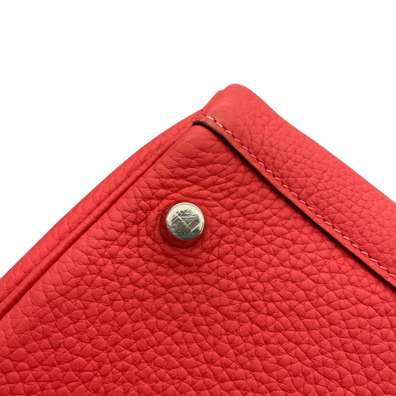 エルメス HERMES リンディ30 T刻 ブーゲンビリア　シルバー金具　 トリヨン レディース ショルダーバッグ