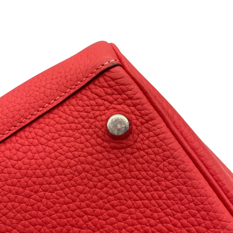 エルメス HERMES リンディ30 T刻 ブーゲンビリア　シルバー金具　 トリヨン レディース ショルダーバッグ