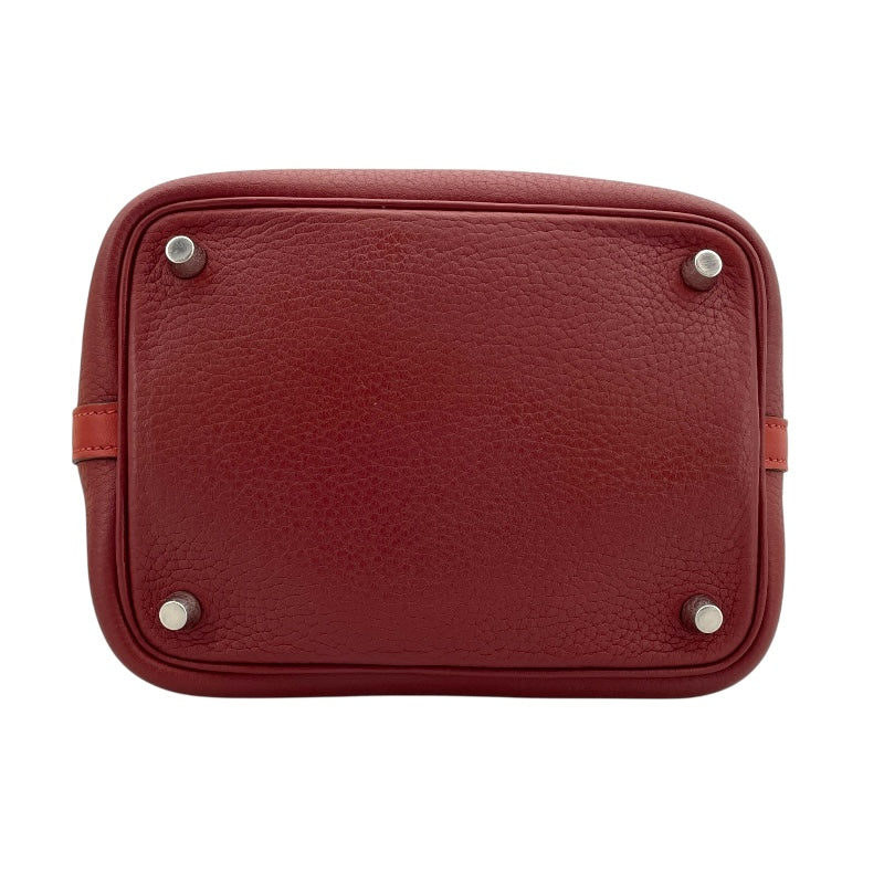 エルメス HERMES ピコタンロック PM タッチ T刻 ルージュアッシュ/ブリック SV金具 トリヨン レディース ハンドバッグ