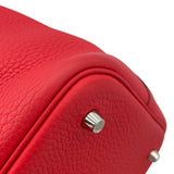 エルメス HERMES ピコタンロックMM X刻 ブーゲンビリア　シルバー金具 トリヨン レディース ハンドバッグ