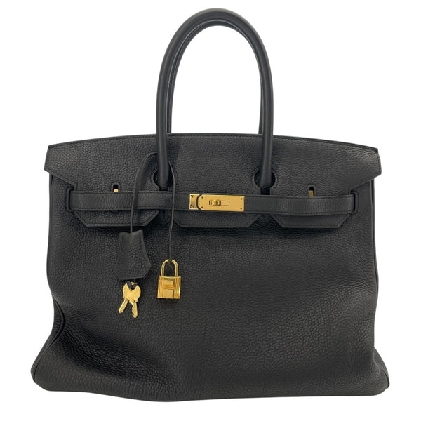 エルメス HERMES バーキン35 A刻 ブラック　ゴールド金具 トゴ レディース ハンドバッグ