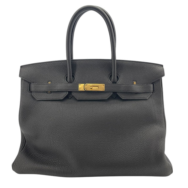 エルメス HERMES バーキン35 A刻 ブラック　ゴールド金具 トゴ レディース ハンドバッグ