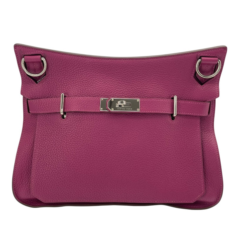 エルメス HERMES ジプシエール34 □C刻 トスカ　シルバー金具 トリヨン レディース ショルダーバッグ