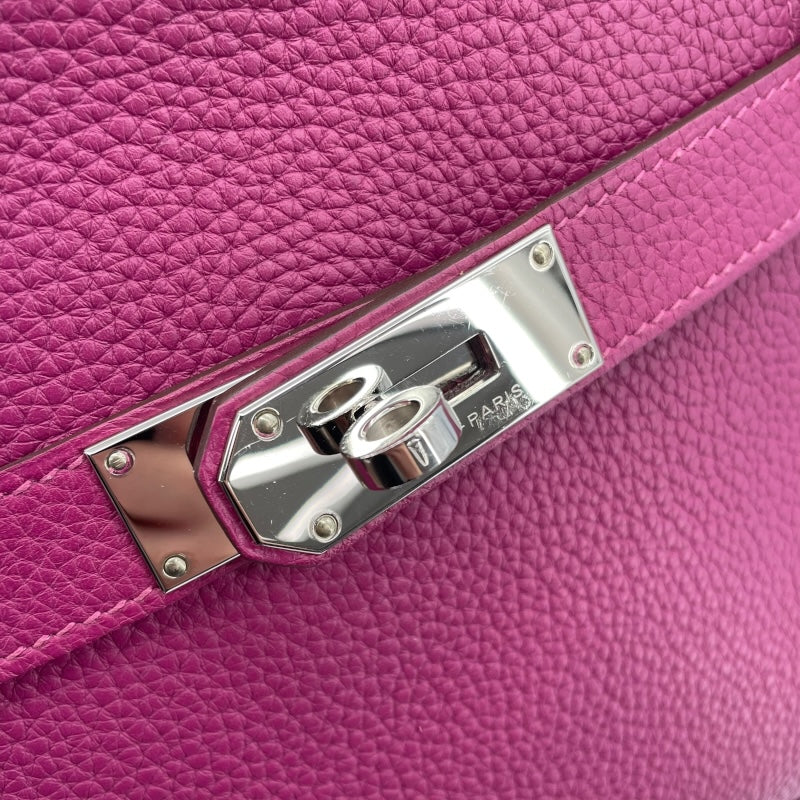 エルメス HERMES ジプシエール34 □C刻 トスカ　シルバー金具 トリヨン レディース ショルダーバッグ