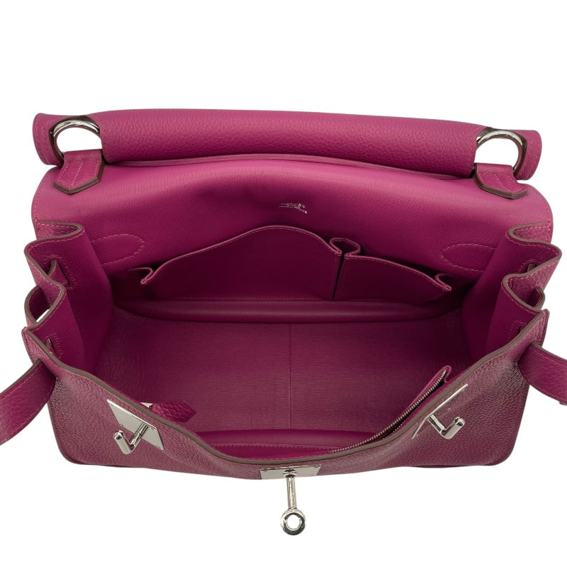 エルメス HERMES ジプシエール34 □C刻 トスカ　シルバー金具 トリヨン レディース ショルダーバッグ