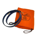 エルメス HERMES ミニケリー 〇Y刻 ブルーサフィール　ゴールド金具 ボックスカーフ レディース ショルダーバッグ