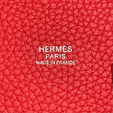 エルメス HERMES ピコタンロックPM A刻 ルージュトマト　シルバー金具 トリヨン レディース ハンドバッグ