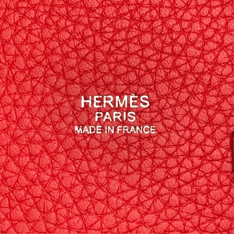 エルメス HERMES ピコタンロックPM A刻 ルージュトマト　シルバー金具 トリヨン レディース ハンドバッグ