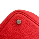 エルメス HERMES ピコタンロックPM A刻 ルージュトマト　シルバー金具 トリヨン レディース ハンドバッグ