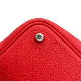 エルメス HERMES ピコタンロックPM A刻 ルージュトマト　シルバー金具 トリヨン レディース ハンドバッグ