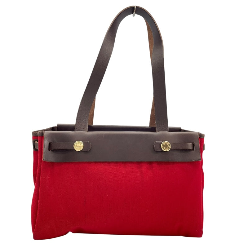 エルメス HERMES エールバッグカバスPM □H刻 オレンジxレッド