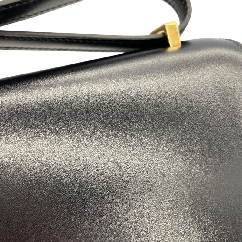 エルメス HERMES コンスタンス3 ミニ ショルダーバッグ バッグ カーフ（牛革） ボックスカーフ レディース ブラック系 【中古】 エルメス HERMES コンスタンス3ミニ A刻印 ブラック ゴールド金具