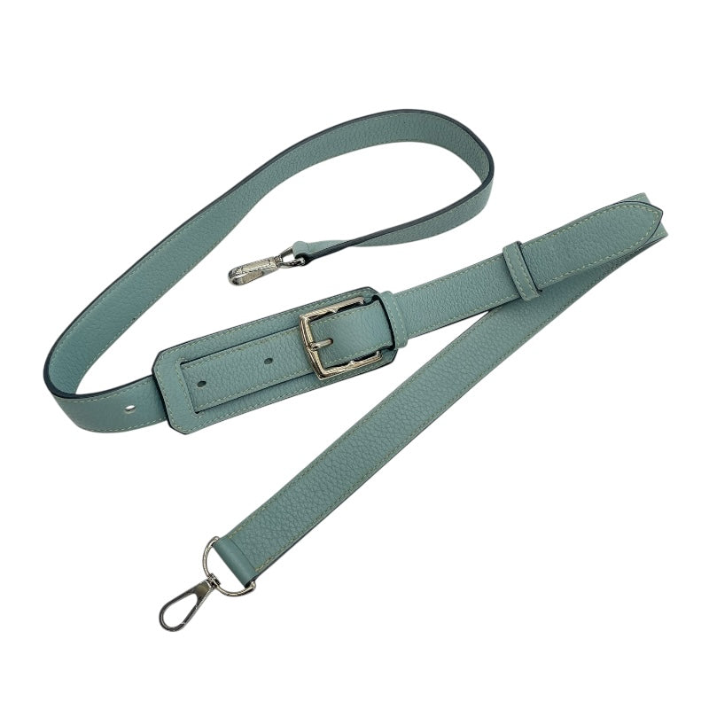 エルメス HERMES ジプシエール28 □P刻 ブルーラン　シルバー金具 トリヨン レディース ショルダーバッグ