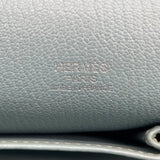 エルメス HERMES ジプシエール28 □P刻 ブルーラン　シルバー金具 トリヨン レディース ショルダーバッグ