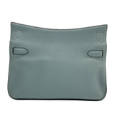 エルメス HERMES ジプシエール28 □P刻 ブルーラン　シルバー金具 トリヨン レディース ショルダーバッグ