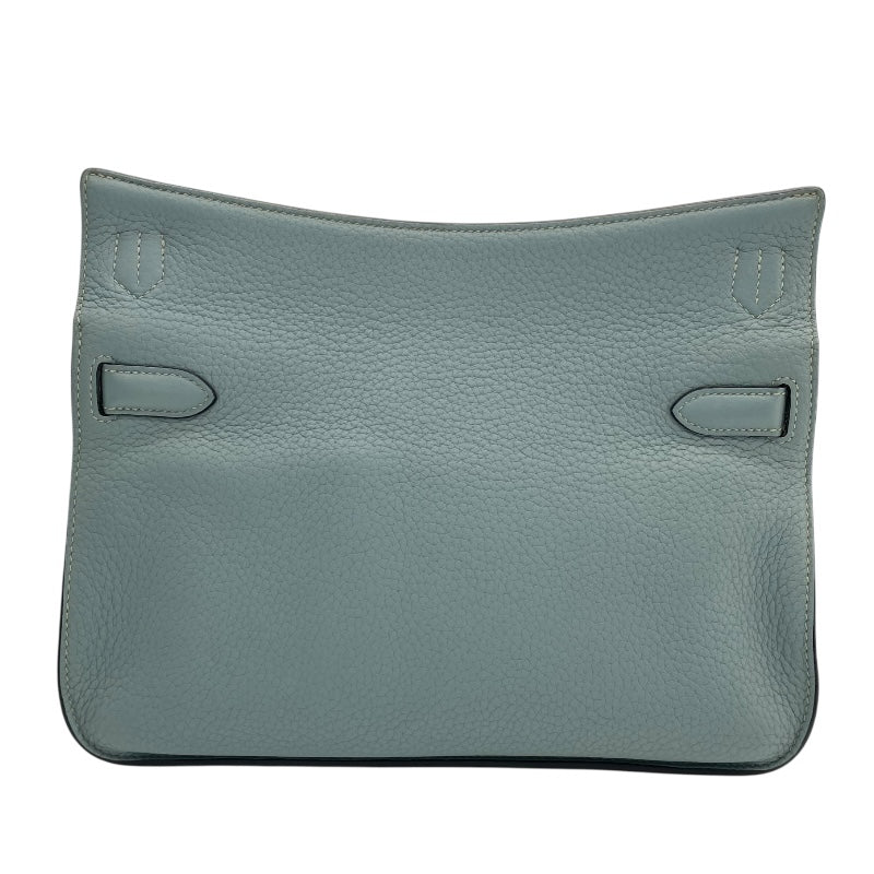 エルメス HERMES ジプシエール28 □P刻 ブルーラン　シルバー金具 トリヨン レディース ショルダーバッグ