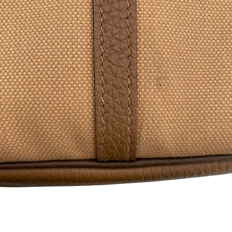エルメス HERMES ピュールサングル U刻 チャイxカカオ　シルバー金具 トワル/トリヨン レディース トートバッグ