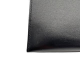 エルメス HERMES ケリー28　外縫い □F刻 ブラック　ゴールド金具 ボックスカーフ レディース ショルダーバッグ