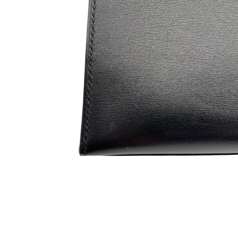エルメス HERMES ケリー28 外縫い □F刻 ブラック ゴールド金具
