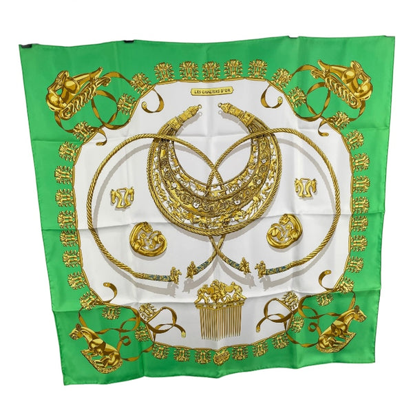 エルメス HERMES カレ90 LES CAVALIERS D'OR マルチカラー