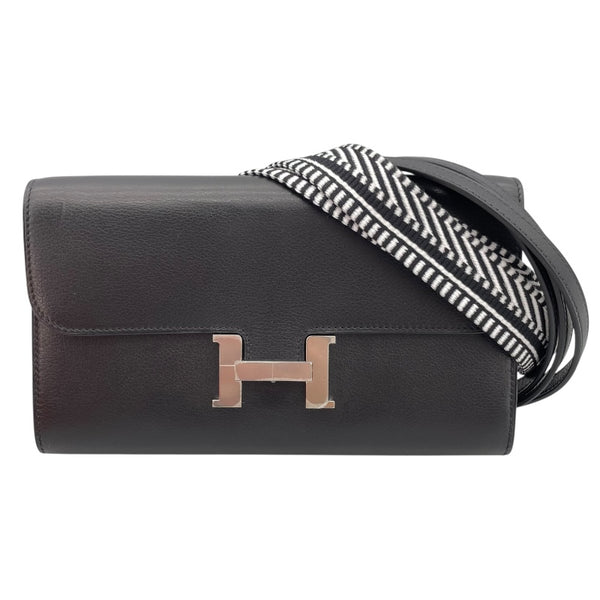 エルメス HERMES コンスタンストゥーゴー B刻印 ブラック SV金具 エヴァ―グレイン レディース ショルダーバッグ