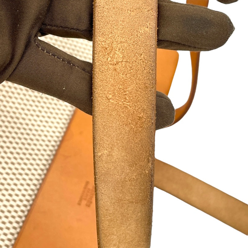エルメス HERMES エールバッグカバスPM □G刻 アイボリー/ブラック シルバー金具 レザー レディース トートバッグ