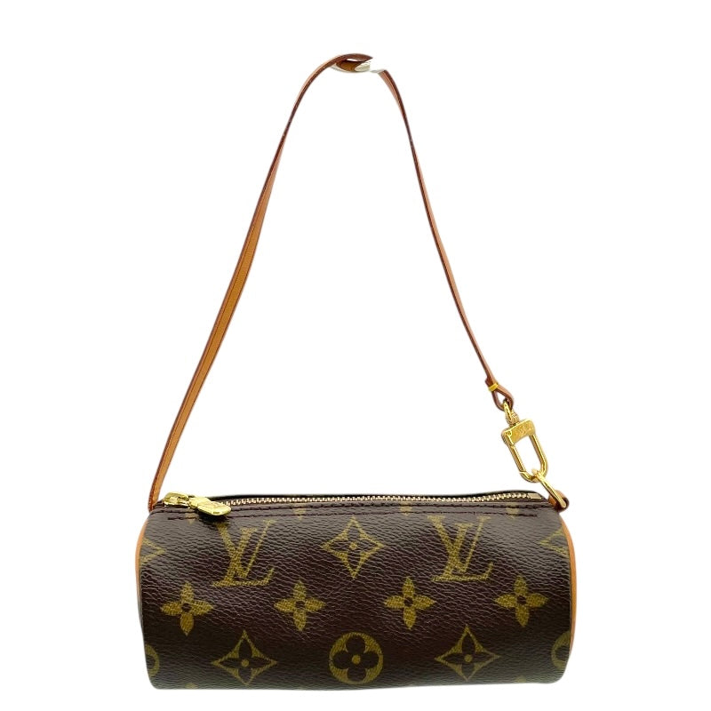 ルイ・ヴィトン LOUIS VUITTON パピヨンポーチ ブラウン モノグラムキャンバス レディース ポーチ