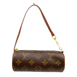 ルイ・ヴィトン LOUIS VUITTON パピヨンポーチ ブラウン モノグラムキャンバス レディース ポーチ