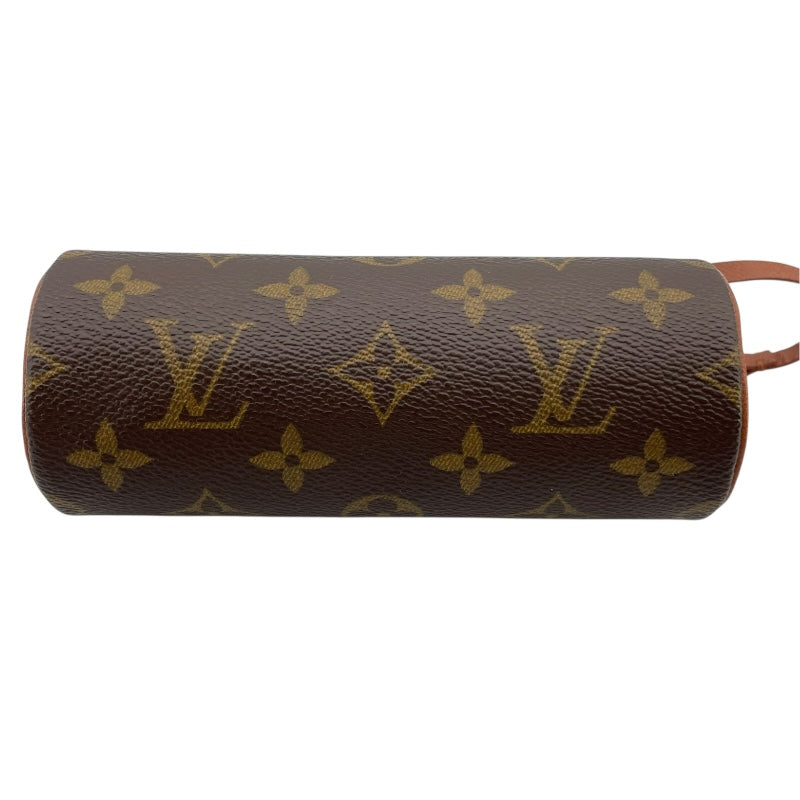 ルイ・ヴィトン LOUIS VUITTON パピヨンポーチ ブラウン モノグラムキャンバス レディース ポーチ