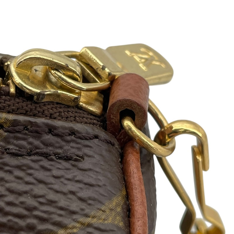 ルイ・ヴィトン LOUIS VUITTON パピヨンポーチ ブラウン モノグラムキャンバス レディース ポーチ