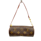 ルイ・ヴィトン LOUIS VUITTON パピヨンポーチ ブラウン モノグラムキャンバス レディース ポーチ
