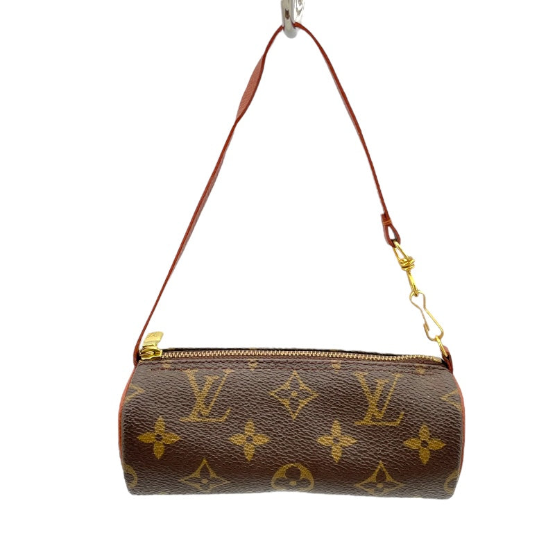 ルイ・ヴィトン LOUIS VUITTON パピヨンポーチ ブラウン モノグラムキャンバス レディース ポーチ