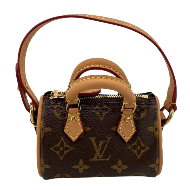 ルイ・ヴィトン LOUIS VUITTON マイクロスピーディ M00544 ブラウン モノグラムキャンバス レディース キーホルダー