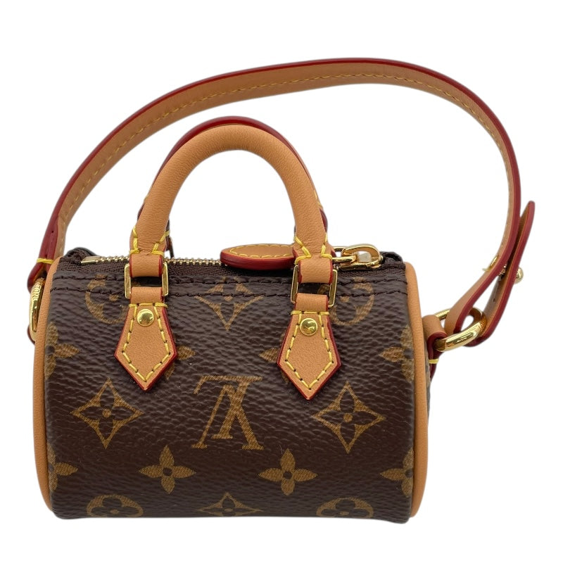 ルイ・ヴィトン LOUIS VUITTON マイクロスピーディ M00544 ブラウン モノグラムキャンバス レディース キーホルダー