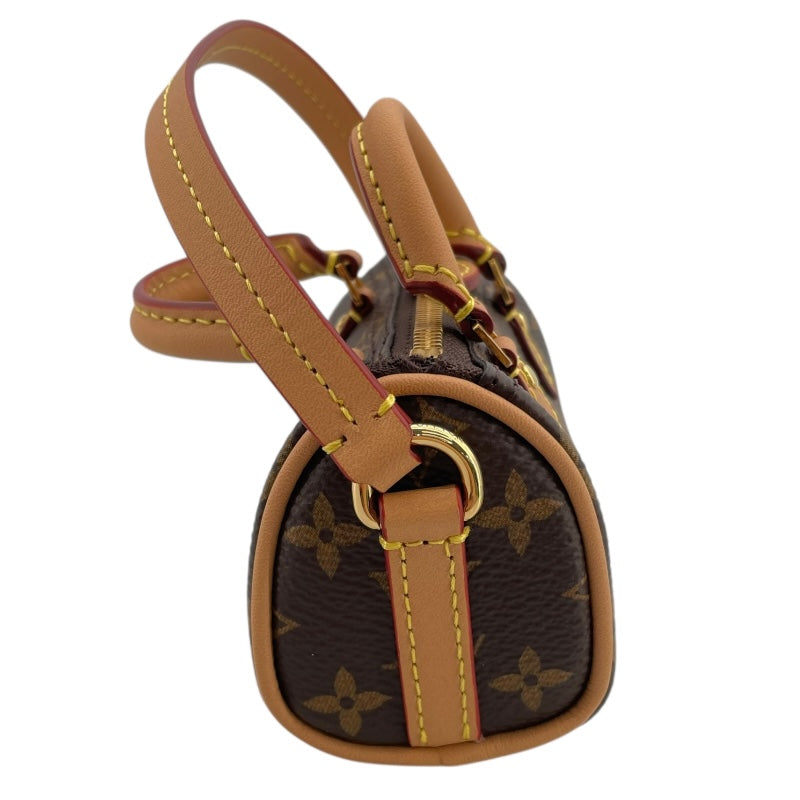 ルイ・ヴィトン LOUIS VUITTON マイクロスピーディ M00544 ブラウン モノグラムキャンバス レディース キーホルダー