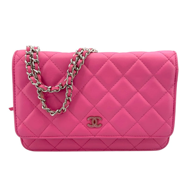【CHANEL】シャネル 1連チェーンベルト ラムスキンライトピンク 2300043858438_1_600x600_crop_c