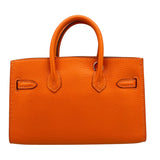 エルメス HERMES タイニーバーキン □O刻印 オレンジ シルバー金具 エヴァ―カラー レディース ショルダーバッグ