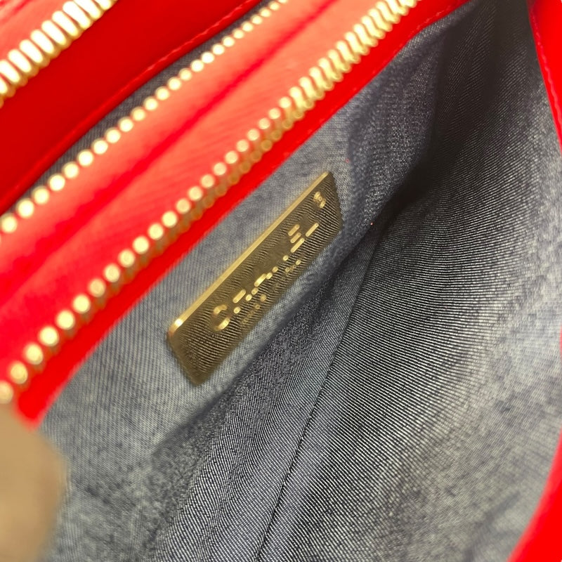シャネル CHANEL ボディバッグ 27番台 レッド GD金具 レザー レディース ボディバッグ