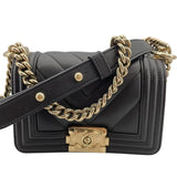 シャネル CHANEL ボーイシャネル15 Vステッチ A67364 ブラック GD金具 ラムスキン レディース ショルダーバッグ