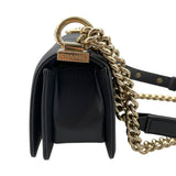 シャネル CHANEL ボーイシャネル15 Vステッチ A67364 ブラック GD金具 ラムスキン レディース ショルダーバッグ