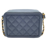 シャネル CHANEL CCフィグリー ショルダー A84452 25番台 ネイビー ゴールド金具 キャビア レディース ショルダーバッグ