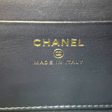 シャネル CHANEL CCフィグリー ショルダー A84452 25番台 ネイビー ゴールド金具 キャビア レディース ショルダーバッグ